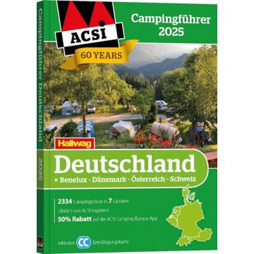 Campingführer Deutschland ACSI 2025 / Hallwag