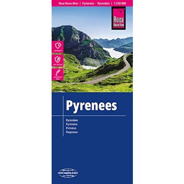 Strassenkarte Pyrenäen 1:250 000 / Reise Know-How