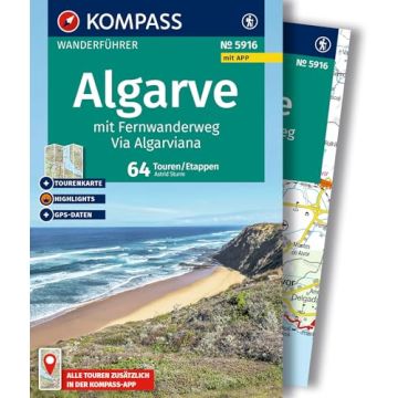 Wanderführer Algarve (mit Tourenkarte) / Kompass