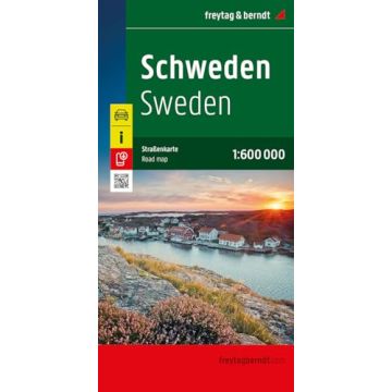 Strassenkarte Schweden 1:600 000 / Freytag & Berndt