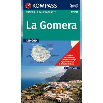 Wanderkarte Kompass 231 La Gomera 1:30 000 