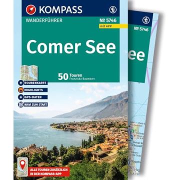 Wanderführer Comer See (mit Tourenkarte) / Kompass