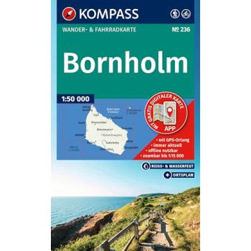 Wanderkarte Kompass 236 Bornholm 1:50 000 