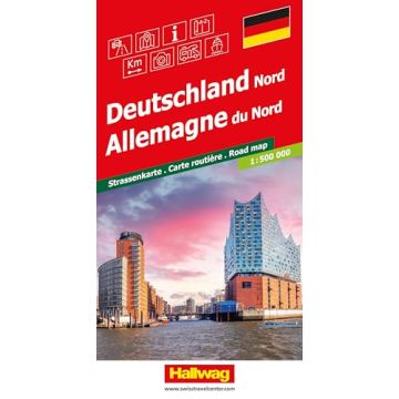 Strassenkarte Deutschland Nord 1:500 000 / Hallwag