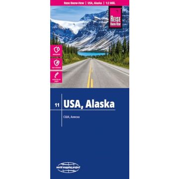 Strassenkarte Alaska 1:2 Mio. / Reise Know-How
