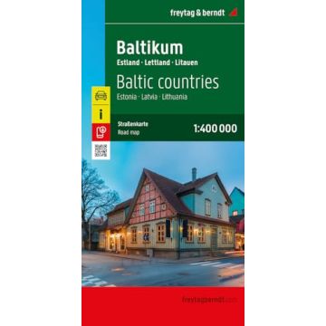 Strassenkarte Baltikum 1:400 000 / Freytag & Berndt