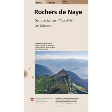 25105 Rochers de Naye 1:25 000 / Swisstopo (Sommets)