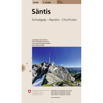 25109 Säntis 1:25 000 / Swisstopo (Sommets)