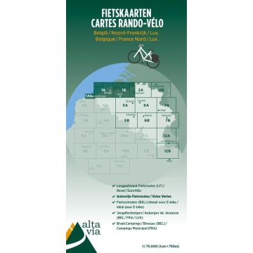 Velokarte Ost- & Westflandern 1:75 000 Belgien 1 / Alta Via