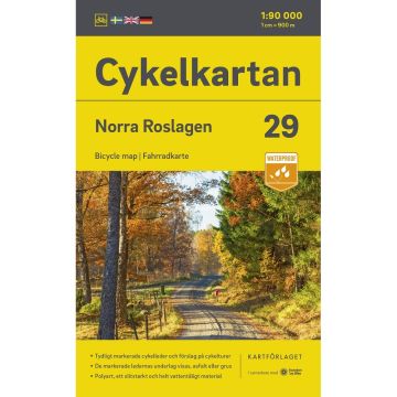 Carte cycliste Norra Roslagen (Suède) 1:90 000 Cykelkartan 29 / Norstedts