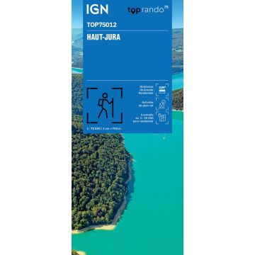 Freizeitkarte IGN Top 75 Haut Jura 1:75 000 