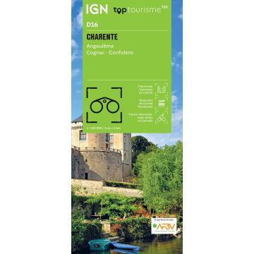 Carte topographique IGN D16 Charente 1:100 000