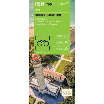 Carte topographique IGN D17 Charente-Maritime 1:100 000
