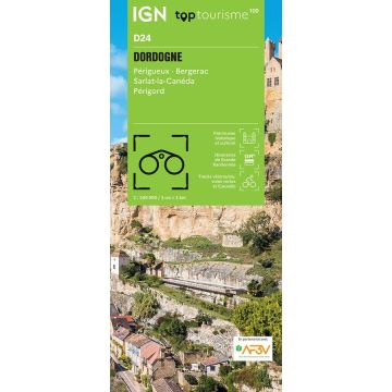 Carte topographique IGN D24 Dordogne 1:100 000