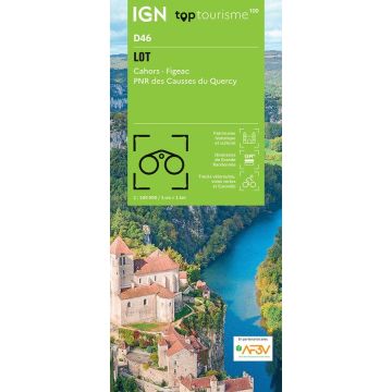 Carte topographique IGN D46 Lot 1:100 000