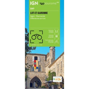 Carte topographique IGN D47 Lot-et-Garonne 1:100 000