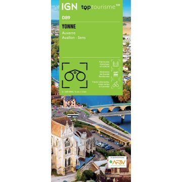 Topographische Karte IGN D89 Yonne 1:100 000 