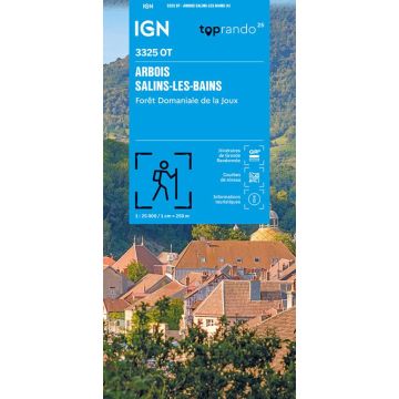 Topographische Karte IGN 3325 OT Arbois 1:25 000