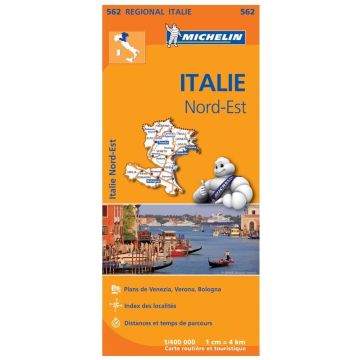 Strassenkarte Michelin 562 Italie Nord-Est 1:400 000