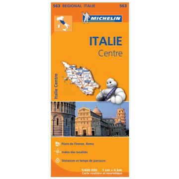 Strassenkarte Michelin 563 Italie Centre 1:400 000 