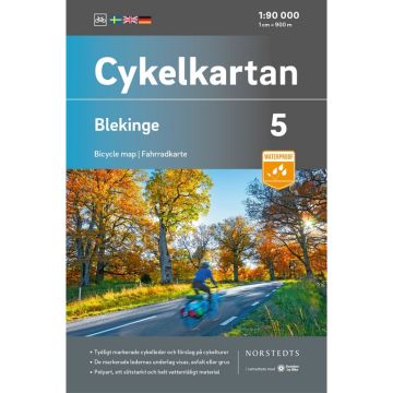 Velokarte Blekinge (Schweden) 1:90 000 Cykelkartan 5