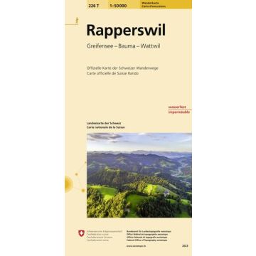 226 T Rapperswil Carte d'excursions 1:50 000