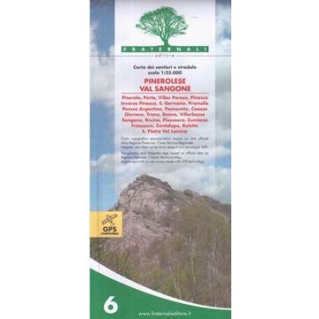 Wanderkarte Pinerolese, Val Sangone 1:25 000 / Fraternali Nr. 6