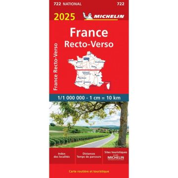 Strassenkarte Michelin 722 France Recto-Verso 1:1 Mio.