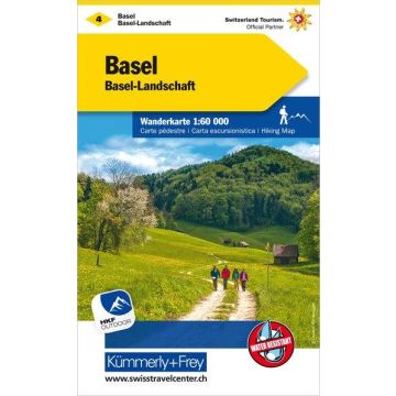 Wanderkarte 4 Basel 1:60 000 / Kümmerly & Frey