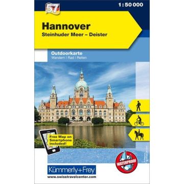 Wanderkarte Hannover 1:50 000 Outdoorkarte 57 / Kümmerly & Frey