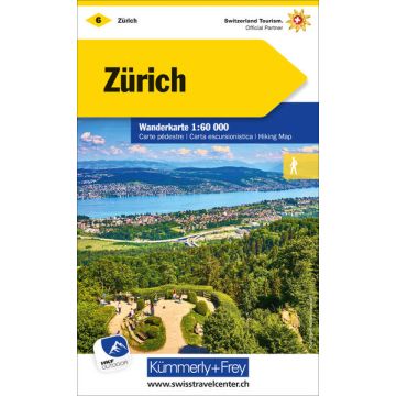 Carte pédestre 6 Zürich 1:60 000 / Kümmerly & Frey