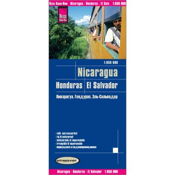 Strassenkarte Nicaragua Honduras El Salvador 1:650 000 / Reise Know-How