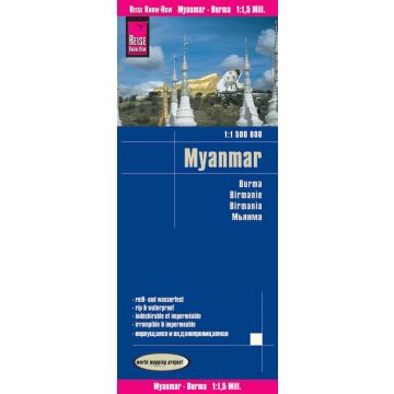 Strassenkarte Myanmar Birma 1:1 500 000 / Reise Know-How