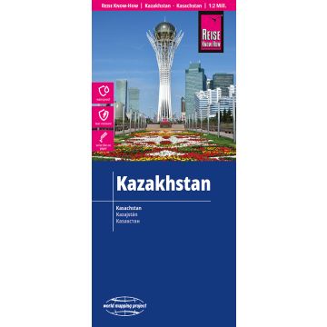 Strassenkarte Kasachstan 1:2 Mio. / Reise Know-How