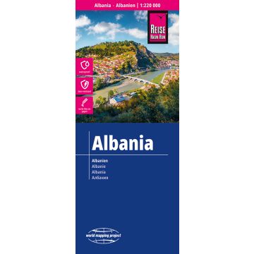 Strassenkarte Albanien 1:220 000 / Reise Know-How