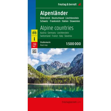 Strassenkarte Alpenländer 1:500 000 / Freytag & Berndt