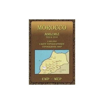 Carte topographique Amizmiz Tizi-n-Test 1:160 000 Maroc / EWP