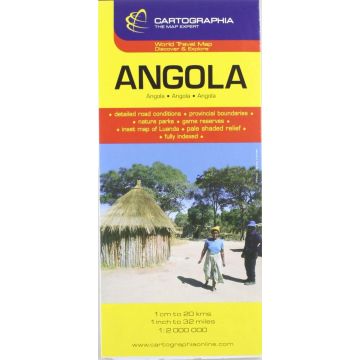 Carte routière Angola 1:2 Mio. / Cartographia