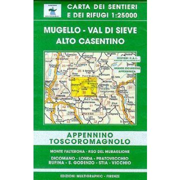 Topographische Karte Multigraphic 29/30 Appennino Toscoromagnolo 1:2