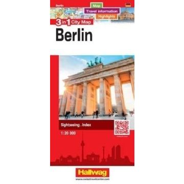 Stadtplan Berlin 3in1 City Map 1:20 000 / Hallwag