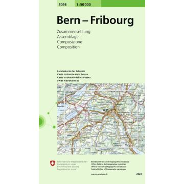 5016 Bern - Fribourg 1:50 000 / Swisstopo