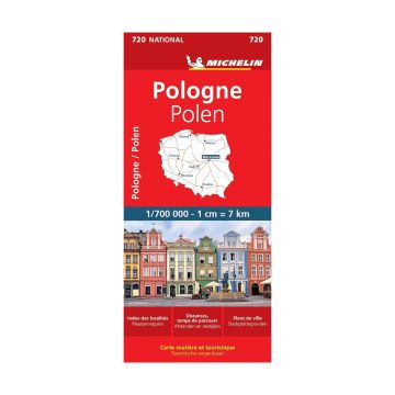 Strassenkarte Michelin 720 Polen Pologne 1:700 000 