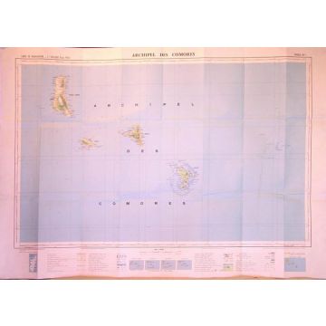 Carte topographique Comores 1:500 000 / Carte de Madagacar
