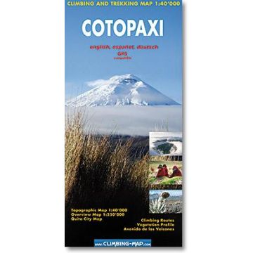 Cotopaxi 1:40 000 Climbing and Trekking Map