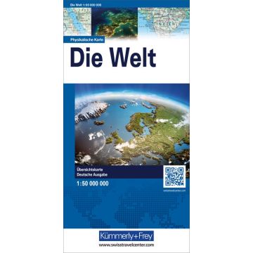 Welt physikalisch 1:50 Mio. / Kümmerly & Frey