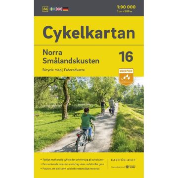 Velokarte Norra Smalandskusten (Schweden) 1:90 000 Cykelkartan 16
