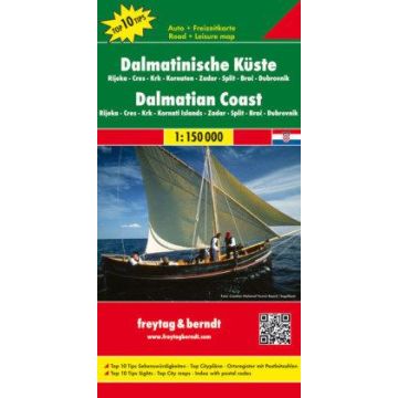 Carte routière Côte Dalmatie 1:150 000 / Freytag & Berndt