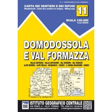 Wanderkarte IGC 11 Domodossola e Val Formazza 1:50 000