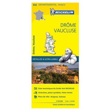 Strassenkarte Michelin 332 Drôme Vaucluse 1:150 000