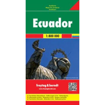 Strassenkarte Ecuador 1:800 000 / Freytag & Berndt
